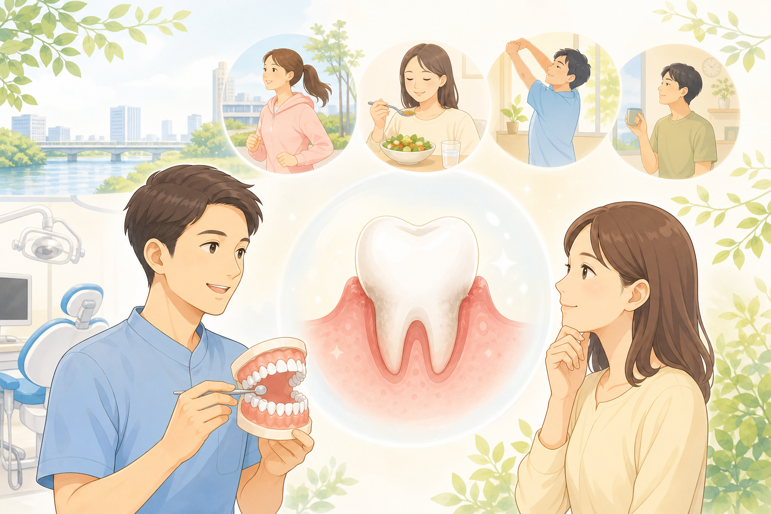 歯磨きだけでは不十分？鶴見の歯科医が伝える歯周病と生活習慣の関係